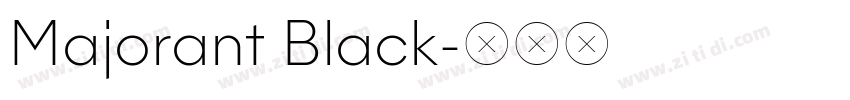 Majorant Black字体转换